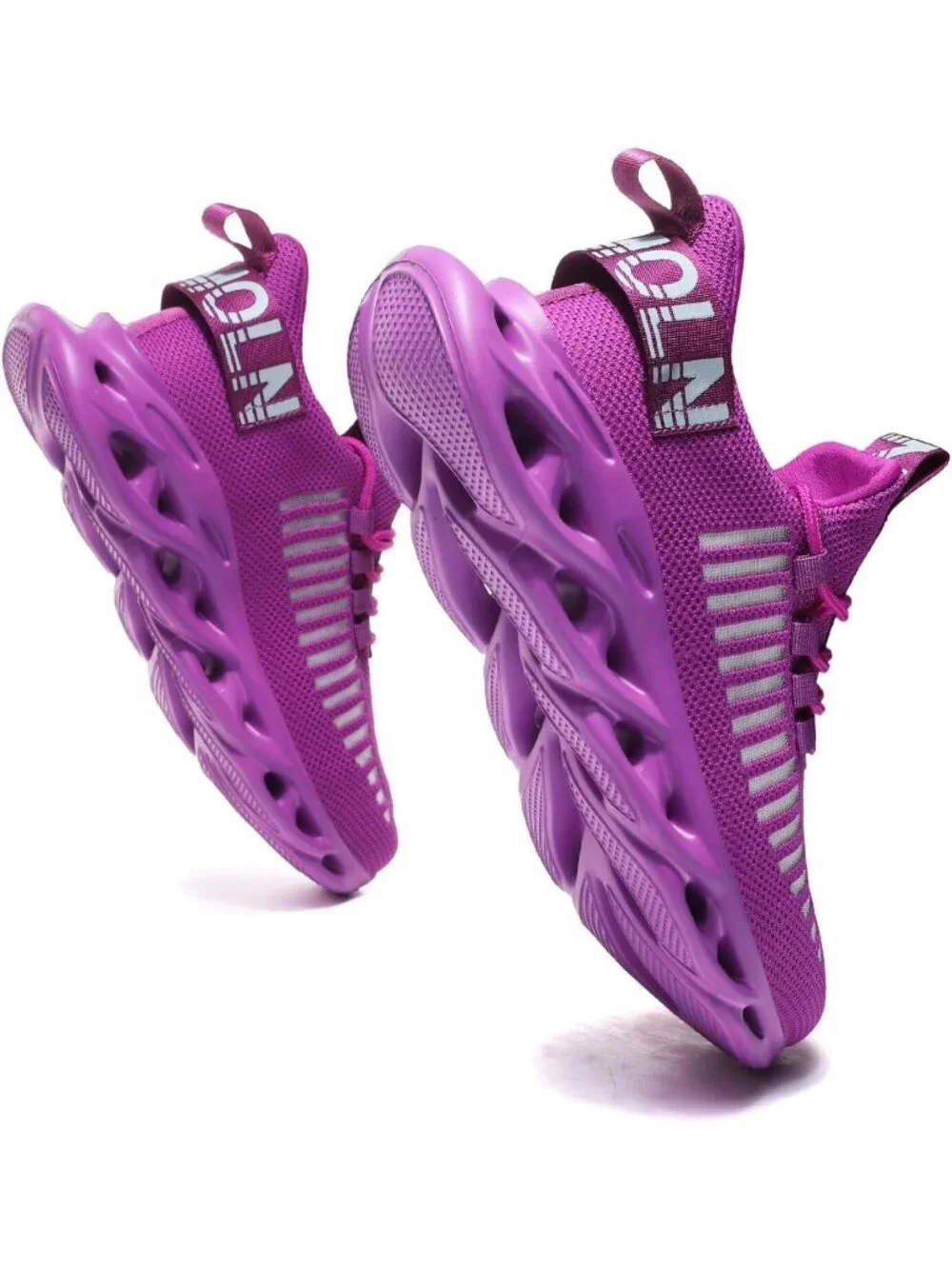 🆕Men's Dark Purple Slip on Breathable Walking Shoes Ultra Lightweight Casual